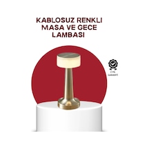 Buğz Şarj Edilebilir Led Masa Lambası Usb Girişli, Metal Yapı .