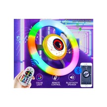Rgb Bluetooth Hoparlör Ufo Led Ampul Tipi Disko Işıklı Lamba Speaker Çok Renkli