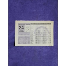 24 Ekim 2002 Takvim Yaprağı - Nostalji Koleksiyonluk Takvim Yaprağı A