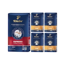 Professional Espresso Çekirdek Kahve 1 Kg & Tchibo Professional Special Filtre Kahve 250g X 4 Adet