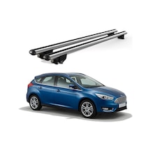 Kanca Ford Focus Kombi 2011-2018 Uyumlu Gri Kilitli Ara Atkı 120cm Port Bagaj Tavan Barı