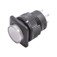 RL16-504A 16MM Plastik 4 Pin Kalıcı Buton Beyaz
