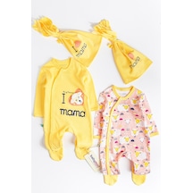 Babymod I Love Mama Ikili Uzun Kollu Erkek Bebek Tulum Takım