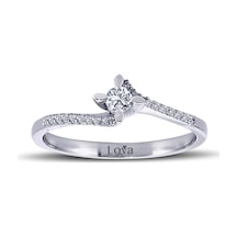 Lova Toplam 0,21 Karat Pırlanta Tektaş Yüzük - 1070056 Lova Toplam 0,21 Karat Pırlanta Tektaş Yüzük - 1070056