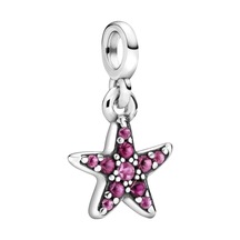 Nur Silver Pembe Taşlı Yıldız Me Gümüş Charm Nur-bl00102