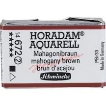 Schmincke : Horadam Aquarell Artist Sulu Boya : Tam Tablet : Seri 2 672 Mahogany Brown
