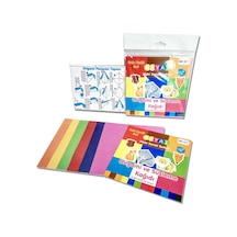 Hayal Origami Kağıdı 30 Lu Paket - Sade Renkli Origami Kağıt Seti