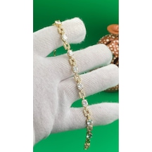 Xuping Gold Vıp Kuyumcu Model Zirkon Taşlı Kadın Bileklik Altın