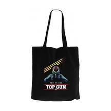 Top Gun Tom Cruise Siyah Kanvas Bez Çanta Siyah