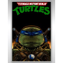 Ninja Kaplumbağalar Poster 40x60cm Leonardo Afiş - Kalın Poster Kağıdı Dijital Baskı
