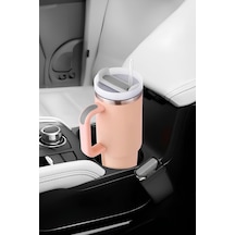 316 L Çelik 1,2 L Pembe Pipetli El Termos Mug Sızdırmazlık Yok Cin856pm Diğer