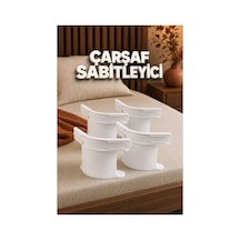 4'lü Çarşaf Sabitleme Aparatı Nevresim Tutucu Yatak Kenarı Pratik Set