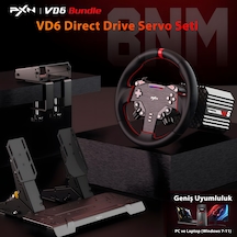 Pxn Vd6 Direct Drive Yarış Direksiyon Seti Bundle - 6nm Servo Motor - Pc Ve Laptop Uyumlu