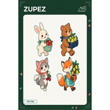 Minik Meyve Bahçesi 19x25 Cm Ütüyle Uygulanan Baskı Zpz1168 - 928156661