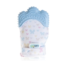 Babyjem Bebek Diş Kaşıyıcı Eldiveni Kelebek Mavi