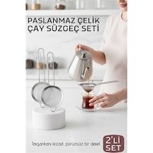 Zenvac Klasik Çay Süzgeci 304 Paslanmaz Çelik 2 Adet 721306 Zenvac29 Renkli