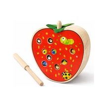 5 Adet Ahşap Manyetik Solucan Yakalama Oyunu Ahşap Manyetik Oyun, Çocuk Aktivitesi, Eğitici Zeka Oyunu, Magnetic Worm Game