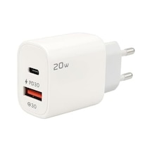 20w Usb A + Type C Girişli Şarj Adaptörü