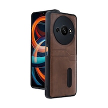 Redmi A3 4g Kılıf Sara Kartvizitli Deri Kılıf - Taba Bzsxx00 1