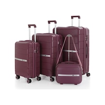 Mçs Polipropilen 4lü Valiz Seti V366 S21sy1000048-set 210 Mürdüm