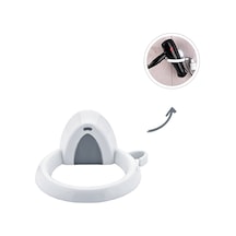 Qlux L-00579 Saç Kurutucu Ve Fön Makine Askısı Plastik Yapışkanlı Duvara Monte Diğer