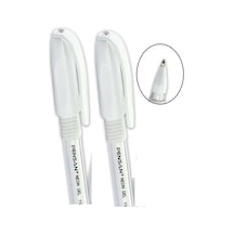 Tr Tükenmez Kalem, Beyaz, 1.0 Mm Uç Kalınlığı, Şeffaf Gövde, 2'li Set Genel