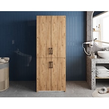 Bohem Çamaşır Ve Kurutma Makinesi Dolabı Banyo Dolabı Çam Çam