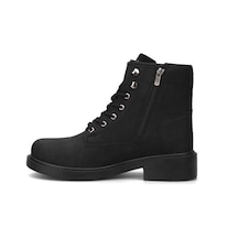 Kocamanlar Unisex Kışlık Uzun Dayanıklı Kauçuk Taban Bot Outdoor Postal Bot Siyah