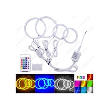 Universal Yuvarlak Angel Rgb 2'li Set 88 MM