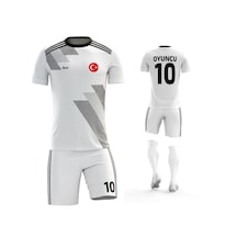 Acr Giyim Kişiye Özel Futbol Forması - Dizayn : Siyah & Beyaz 19