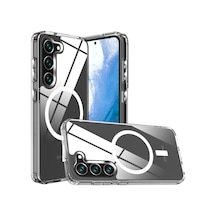 Samsung Galaxy  Uyumlu  S23 Plus Kılıf Magneticsafe Şeffaf Silikon - Şeffaf
