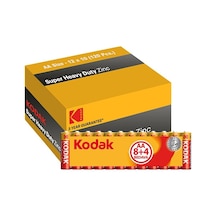 Kodak Çinko Karbon 120 Adet Aa Shrink Kalem Pil 8+4 Lü Paket X 10 Ad.