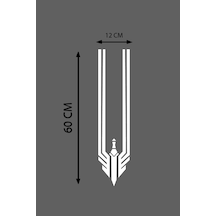 Oto Kaput Sticker Üçgen Damga Beyaz 12 60 Cm3032