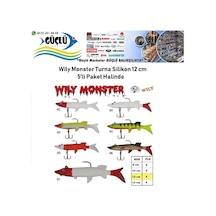Turna Silikonu 12 Cm Wily Monster 5 Li Paket Renk:5