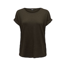 Only Onlmoster S/s O-neck Top Noos Jrs Kadın Kahverengi T-shirt - 15106662