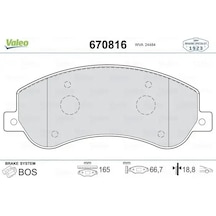 Vw Amarok On Fren Balatasi 2.0 Bitdi 2012-2017 Valeo 670816