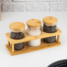 Andra 4 Parça Standlı Baharatlık Seti Büyük B5791 Krem