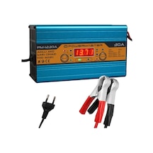 Pm-1230a 12v Şarj Redresörü Akıllı Akü Şarj Cihazı Dijital Göstergeli Otomatik 30 A