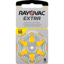 Rayovac Extra Advanced 10 Numara Blister Kulaklık Pili 6'lı