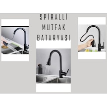 Faumix Spiralli Sıcak Soğuk Su Girişli Mutfak Bataryası