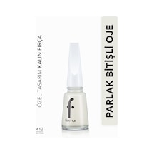 Flormar Sedefli Parlak Oje (TRANSPARAN) - Nail Enamel - 412 Sea Foam - 8682536036023