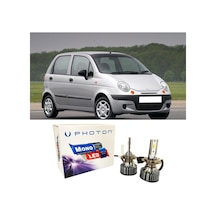 Daewo Matiz Led Xenon Uzun + Kısa Far Ampulü H4 Mono Yeni Seri Beyaz