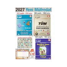 4. Sınıf Tüm Dersler 2027 Konu Anlatım Soru Bankası Türkçe Okuduğunu Anlama Becerileri 3 Kitap Set