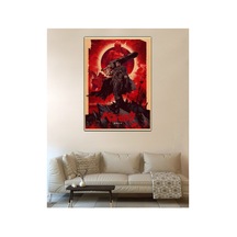 Anime Berserk -guts Kırmızı Poster Desenli Tasarım Duvar Halısı