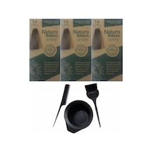 Natura Balance Saç Boyası 7.4 Tarçın 3 Adet+Saç Boyama Seti
