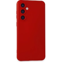 Samsung Galaxy S23 Fe Kılıf Nano İçi Kadife Silikon - Kırmızı