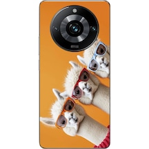 Realme 11 Pro Uyumlu Lamalar Baskılı Silikon Kılıf Renkli