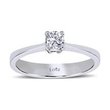Lova E Renk 0,23 Karat Pırlanta Tektaş Yüzük - 1060035