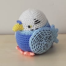 Amigurumi Örgü Oyuncak Kuş Muhabbet Kuşu