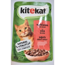 Kitekat Pouch Sığır Etli Yetişkin Kedi Maması 28 x 85 G